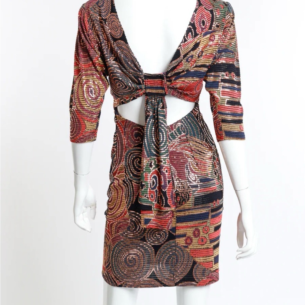 Vintage Janine Italy Sequin Dress Medium Rachel Zoe! - Picture 7 of 8